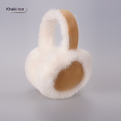 Orejeras Plegables de Felpa para Mujer - Abrigo Otoño e Invierno - Image 4