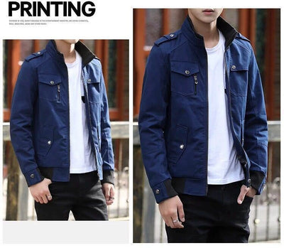 Abrigo Coreano de Algodón para Hombre Talla Grande - Image 15
