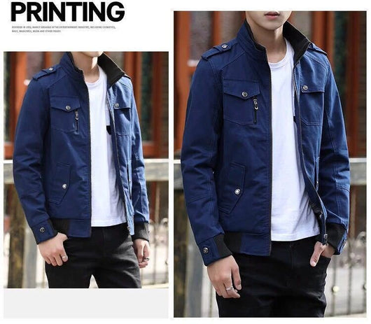 Abrigo Coreano de Algodón para Hombre Talla Grande - Image 15