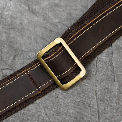 Bolso de Cuero Genuino para Hombre con Bandolera Simple - Image 10