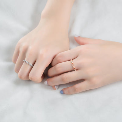 Anillo de Corazón Chapado en Cobre y Platino - Image 7