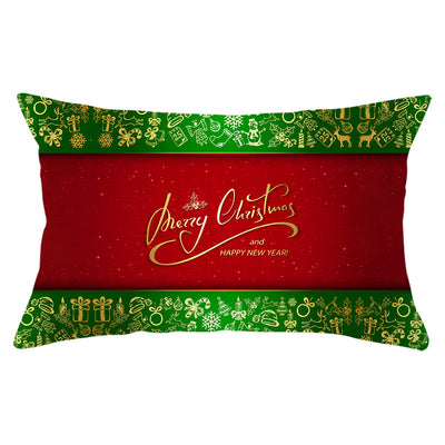 Funda de Almohada Navideña Serie Verde con Estampado Piel de Melocotón - Image 31