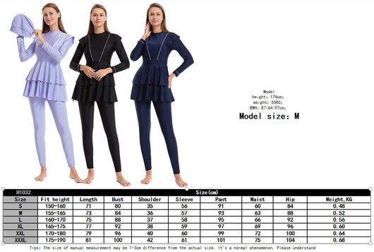 Traje de Baño Conservador Modesto para Playa y Piscina - Image 9