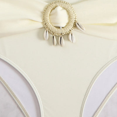 Bikini Dividido con Borlas para Playa y Aguas Termales - Image 2