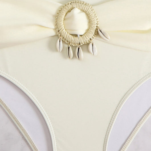 Bikini Dividido con Borlas para Playa y Aguas Termales - Image 2