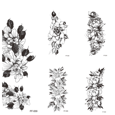Tatuajes Temporales Floral Impermeables - Diseños Delicados y Duraderos - Image 11