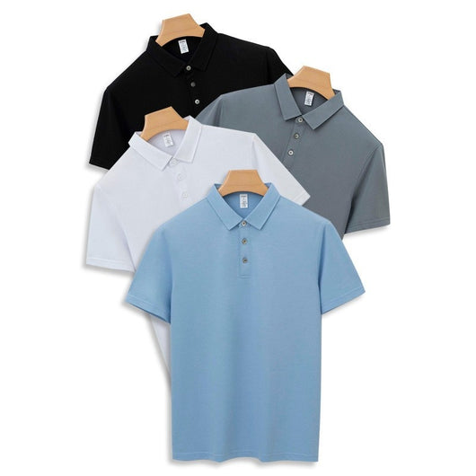 Polo de Seda Morera para Hombre - Camiseta Casual de Manga Corta - Image 3