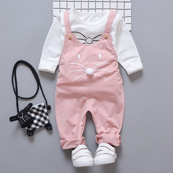Conjunto de Dos Piezas con Diseño Cartoon para Bebés y Niños Pequeños 0-4 Años
