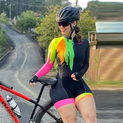 Traje de Ciclismo Profesional de Manga Larga - Image 7