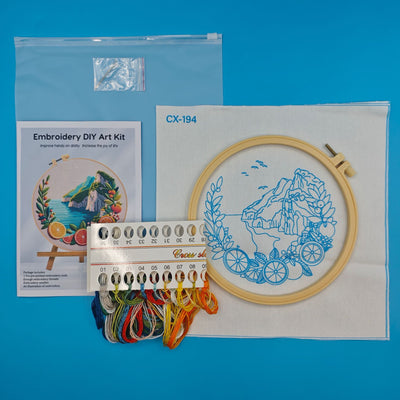 Kit de Bordado Europeo Primavera-Verano: Colección Montaña y Costa - Image 11