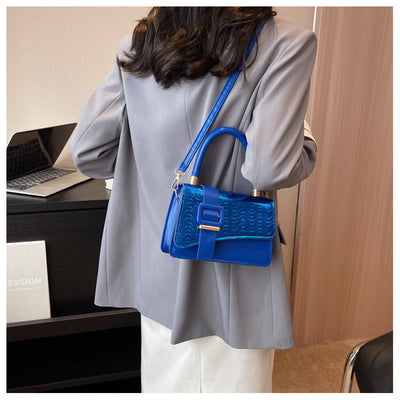 Bolsa Bandolera Cuadrada Pequeña con Patrón Brillante para Mujer - Image 21