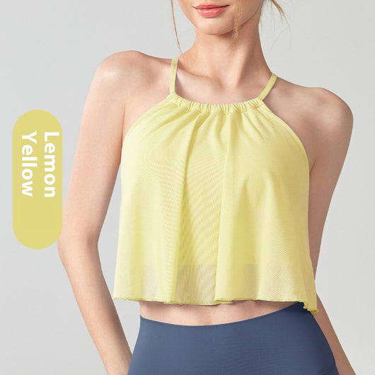 Chaleco Deportivo de Malla para Yoga - Top Suelto para Mujer - Image 10