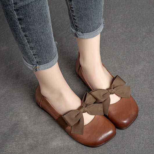 Zapatos Planos de Cuero Étnico Vintage - Comodidad Casual - Image 8