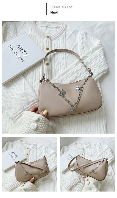 Bolso Bandolera Mariposa con Cadena - Cartera Versátil Comodidad Diaria - Image 22
