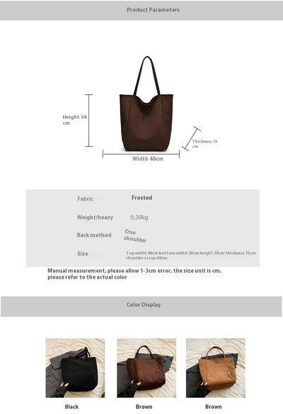 Bolso Retro de Cuero Mate con Capacidad Extra - Bolsa Tote Bandolera Versátil - Image 9
