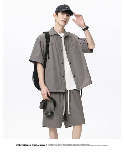 Conjunto de Dos Piezas: Shorts y Camisa Suelta de Cáñamo Transpirable - Image 18