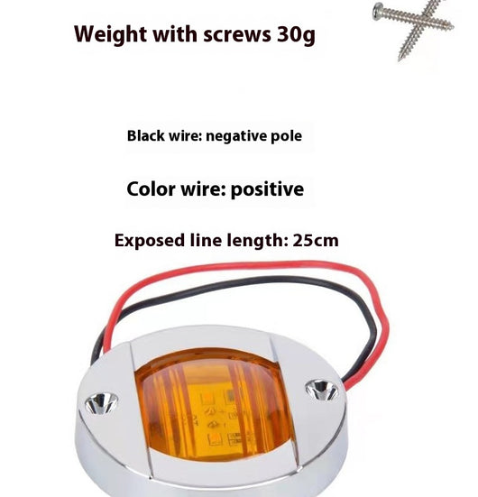 Luz Redonda de Señalización 12V/24V para Camiones, Barcos y Cruceros - Image 10