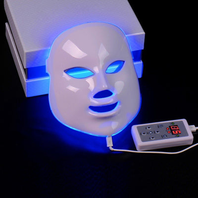 Máscara Facial de Fotones Luz Roja y Púrpura - Dispositivo Antiacné Profesional - Image 5