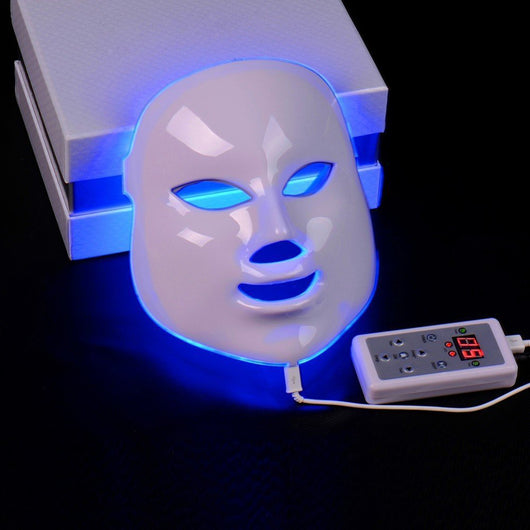 Máscara Facial de Fotones Luz Roja y Púrpura - Dispositivo Antiacné Profesional - Image 5