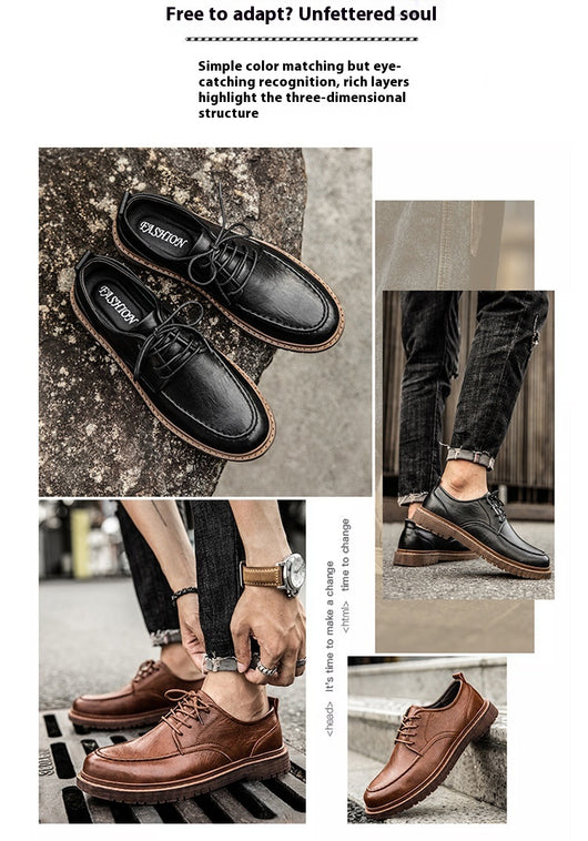 Zapatos de Cuero Casual Estilo Británico - Versátiles y Elegantes - Image 21