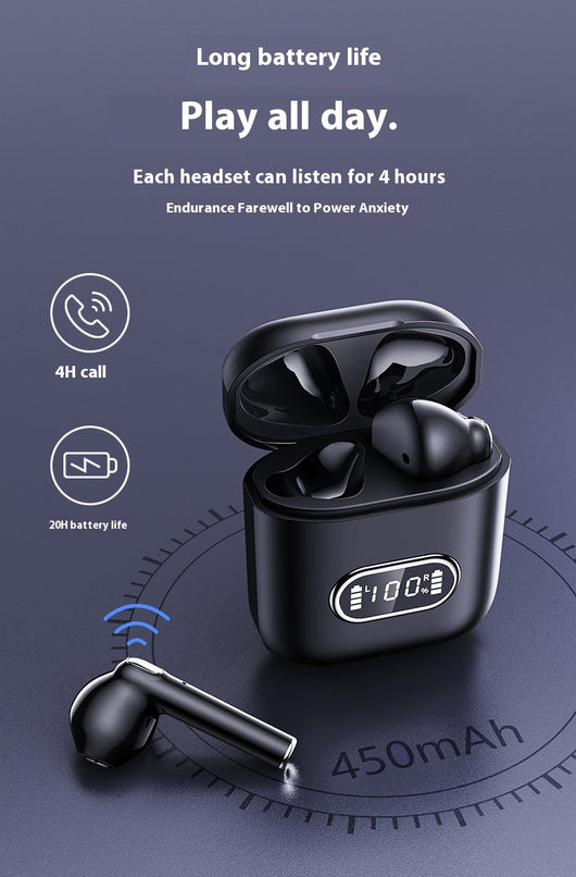 Auriculares Inalámbricos Bluetooth con Cancelación de Ruido y Pantalla Digital - Image 14