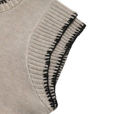 Chaleco Tejido sin Mangas con Cuello Redondo y Detalles de Costura - Image 15