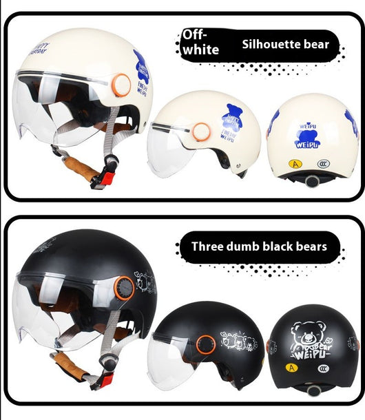 Casco Eléctrico con Protección Solar y Diseño Infantil Resistente al Viento - Image 27