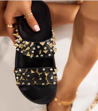 Sandalias de Moda Verano con Tachas y Suela Gruesa - Image 9