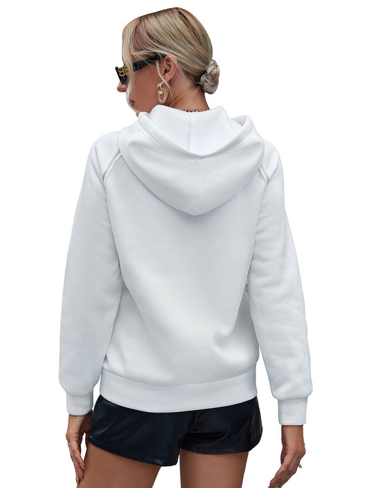 Sudadera Hoodie Suelta con Bloques de Color Arcoíris y Cintas - Image 23