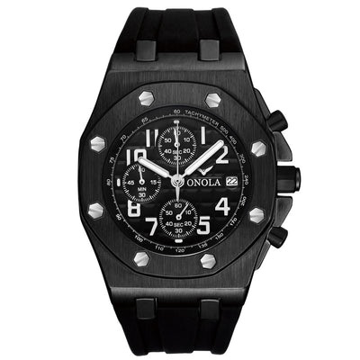 Reloj de Cuarzo Resistente al Agua con Banda de Silicona para Hombre - Image 14
