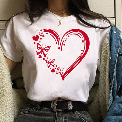 Blusa Estampada Blanca Suelta Casual para Mujer - Image 28