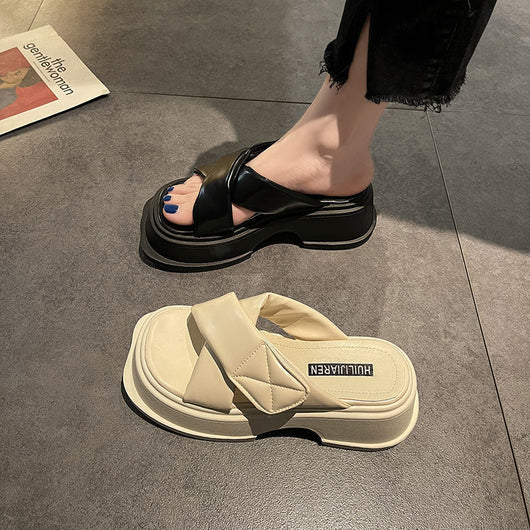 Pantuflas Retro de Tacón Grueso para Mujer - Comodidad y Estilo - Image 10