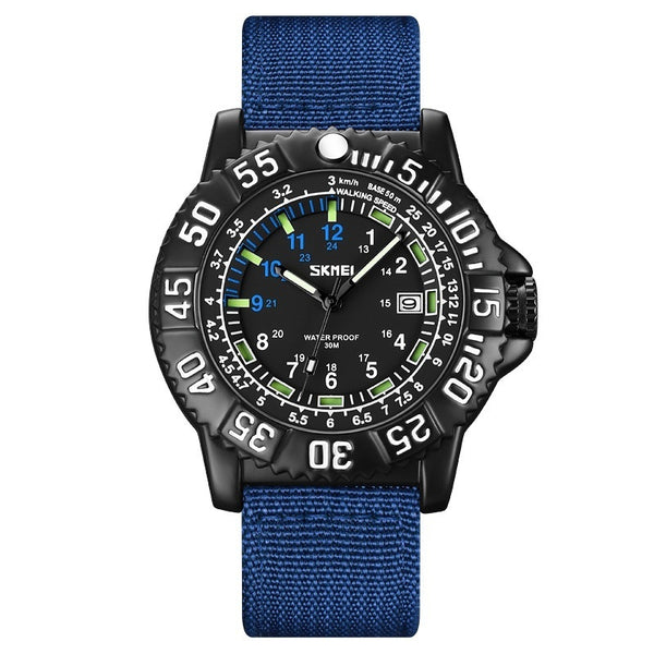 Reloj de Cuarzo Luminoso para Hombre con Calendario y Correa de Nylon - Image 4