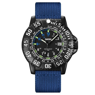 Reloj de Cuarzo Luminoso para Hombre con Calendario y Correa de Nylon - Image 4