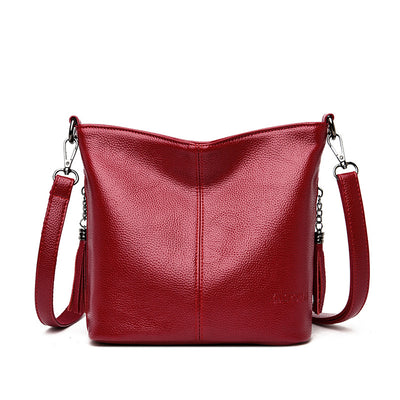 Bolso Bandolera Mujer de Gran Capacidad con Detalles de Borlas - Image 5