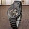 Reloj Mecánico Winner con Esfera Transparente y Correa de Acero