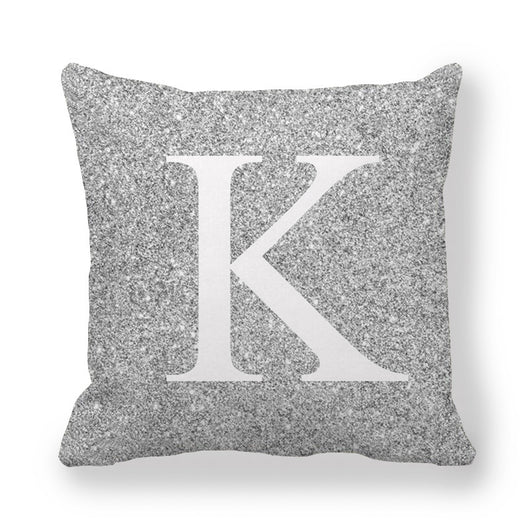 Funda de Almohada Gris con Letras Encriptadas - Tela Melocotón Premium - Image 12
