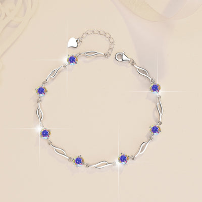 Pulsera de Plata Esterlina con Moissanita Multicolor S925 - Image 17