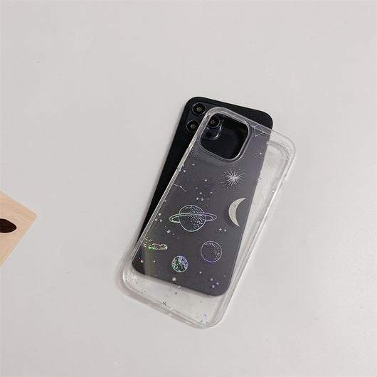 Funda para iPhone con Diseño Cosmos Galáctico y Acabado Electroplateado - Image 7