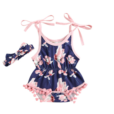 Jumpsuit Infantil Sin Mangas para Verano con Turbante - Image 10