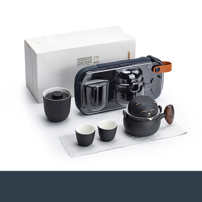Juego de Té Portátil con Bolsa - Tetera de Cerámica para Viajes - Image 16