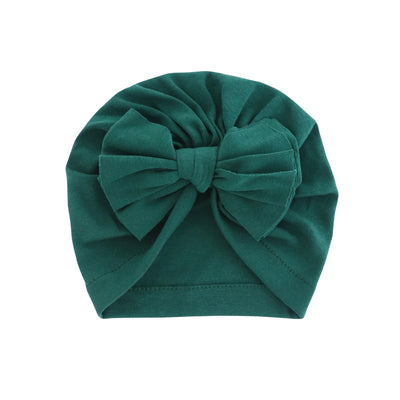 Turbante con Capucha y Moño - Gorro Elegante de Color Liso - Image 34