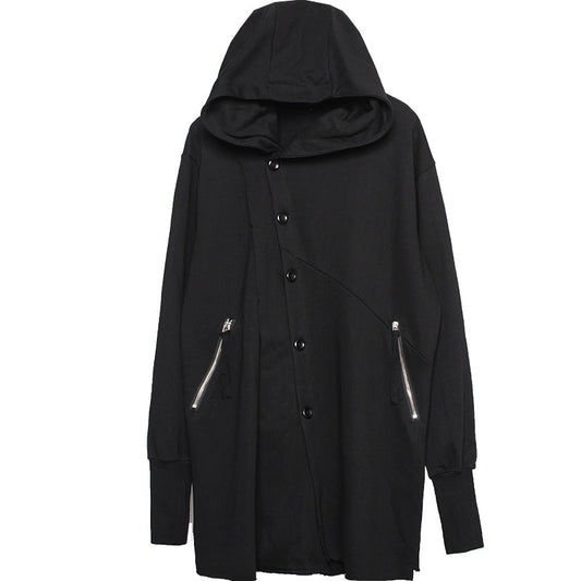 Abrigo Hoodie Yamamoto para Hombre - Diseño Elegante y Versátil - Image 2