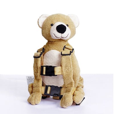 Mochila Escolar Infantil Osito Antiperórdida con Peluche Pearl - Image 3