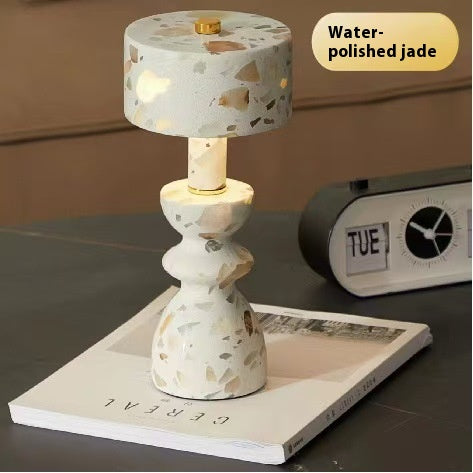 Lámpara de Escritorio Mármol Jade - Decoración Elegante - Image 8