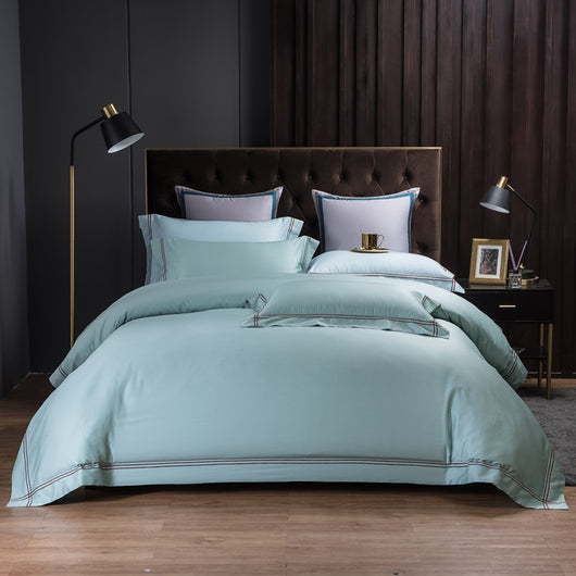 Juego de Cama 4 Piezas en Algodón 100% con Funda Nórdica