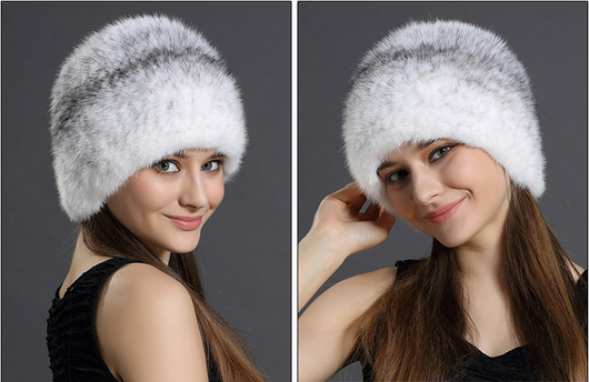 Gorro de Piel de Visón para Mujer - Calidez Elegante en Otoño e Invierno - Image 13