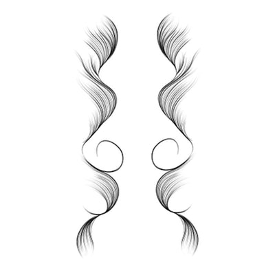 Adhesivos de Flequillo y Patillas para Maquillaje Escénico y Fiestas - Image 16