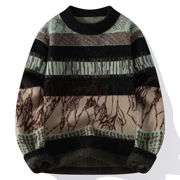 Suéter Básico Cuello Redondo para Hombre - Otoño e Invierno