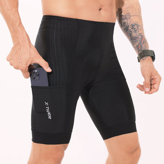 Pantalones Cortos de Ciclismo con Tirantes para Hombre - Image 13